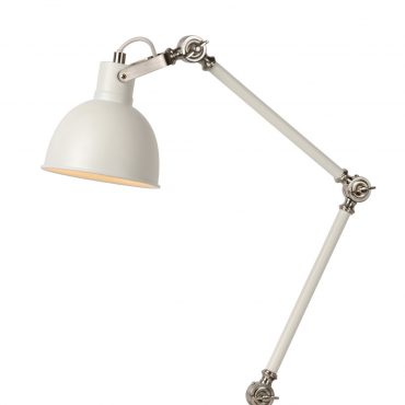 Regulowana lampa na biurko, śr. 13cm, biała